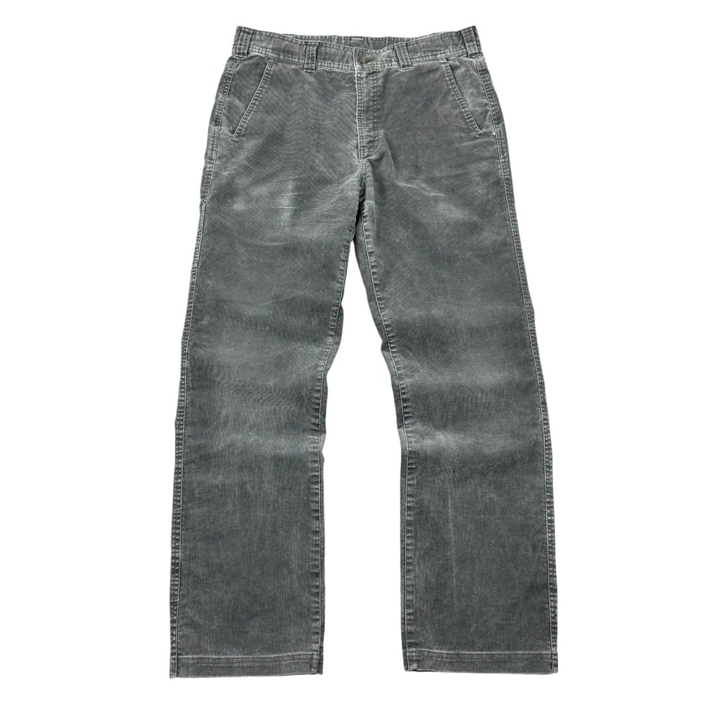 ExOfficio Pants Men 34x32 Gray Corduroy Utility Straight Leg Relaxed Fit Outdoor